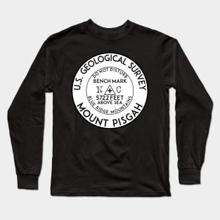 BENCHMARK MOUNT PISGAH NORTH CAROLINA USGS BLUE RIDGE MOUNTAINS NATIONAL FOREST Long Sleeve T-Shirt